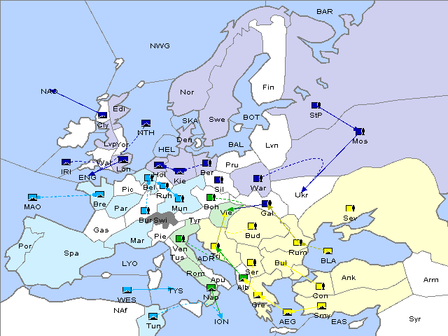 Map Spring 1915 Movement