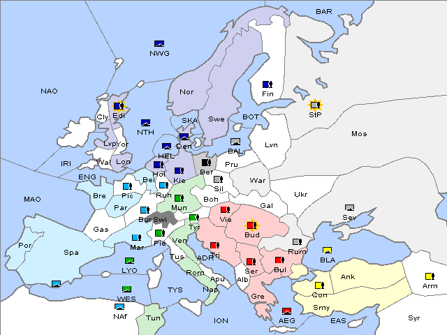 Map Winter 1904 Adjustment
