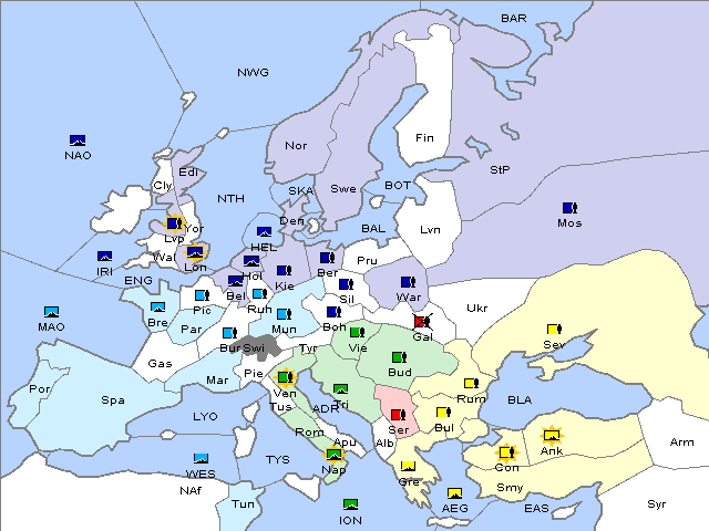 Map Winter 1912 Adjustment