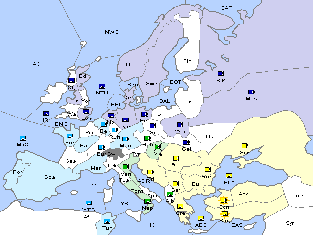 Map Winter 1914 Adjustment