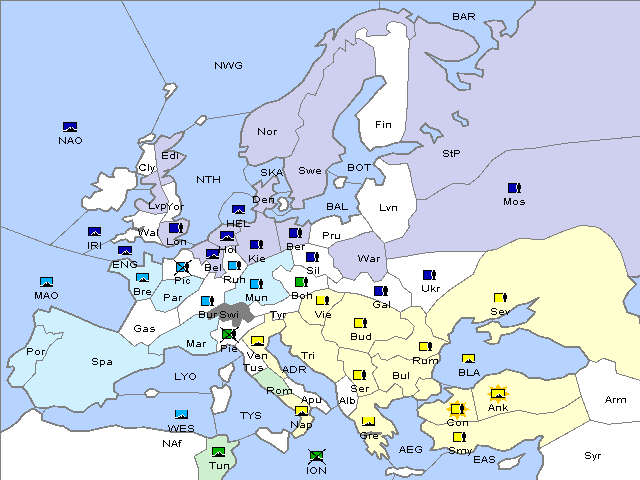 Map Winter 1916 Adjustment