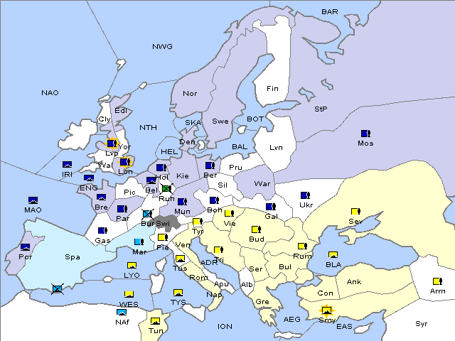 Map Winter 1919 Adjustment
