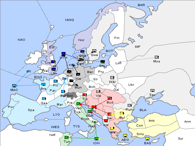 Map Fall 1902 Movement
