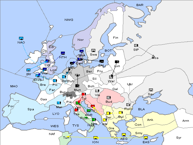 Map Fall 1903 Movement