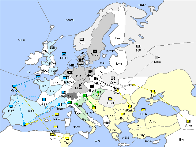 Map Fall 1906 Movement