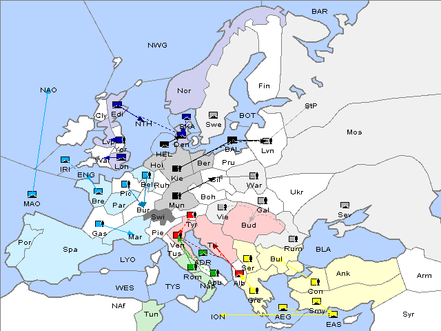 Map Spring 1903 Movement