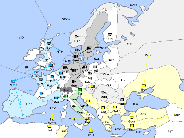 Map Spring 1905 Movement