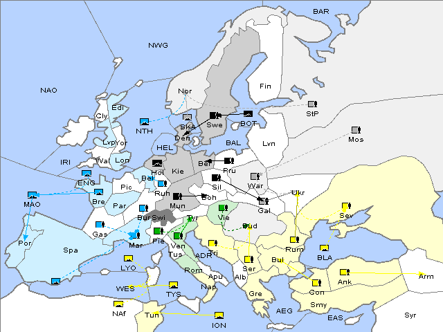 Map Spring 1906 Movement