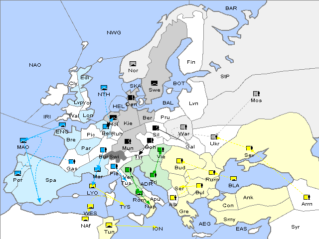 Map Spring 1907 Movement