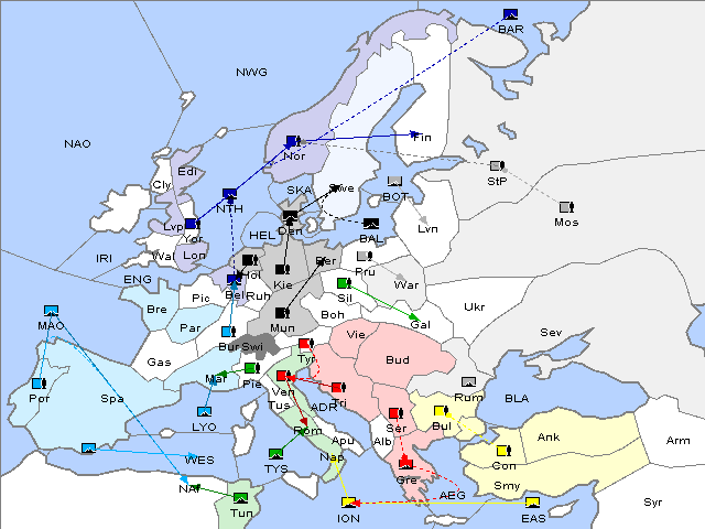 Map Fall 1902 Movement