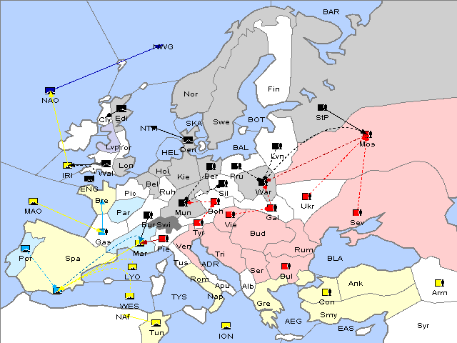 Map Fall 1909 Movement
