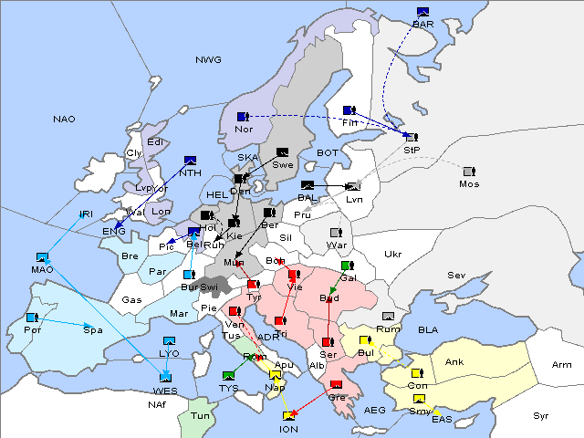 Map Spring 1903 Movement