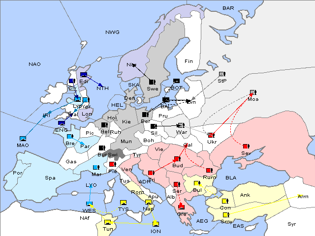 Map Spring 1905 Movement