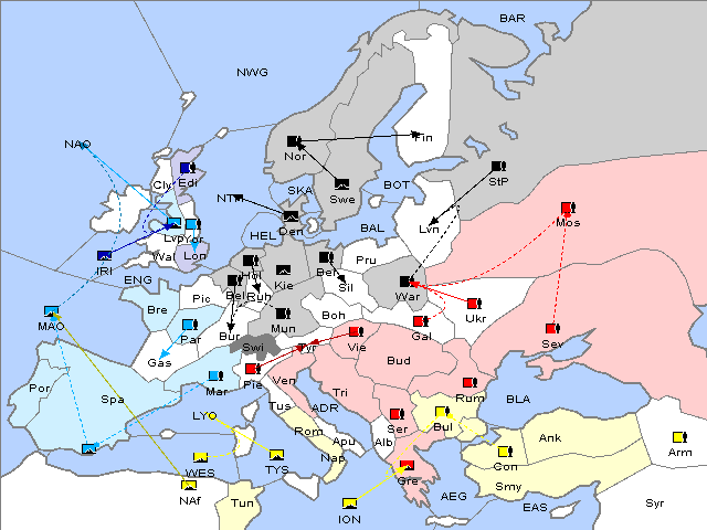Map Spring 1906 Movement