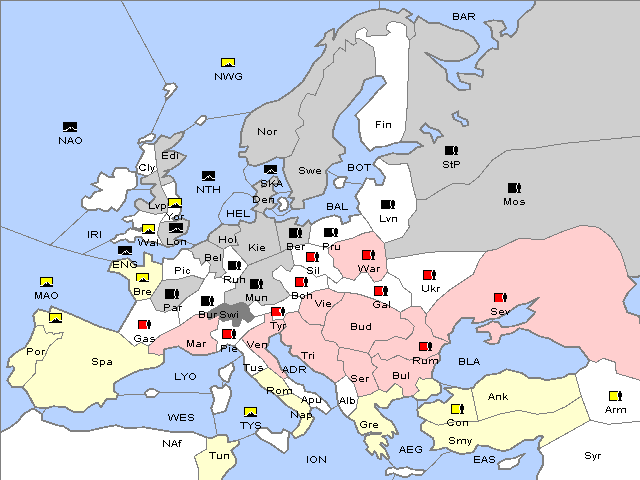 Map Winter 1914 Adjustment