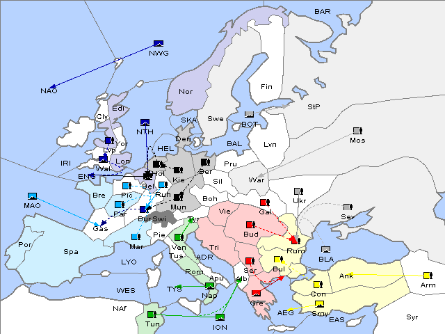 Map Fall 1902 Movement