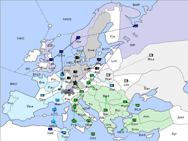 Map Fall 1910 Movement