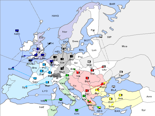 Map Spring 1903 Movement