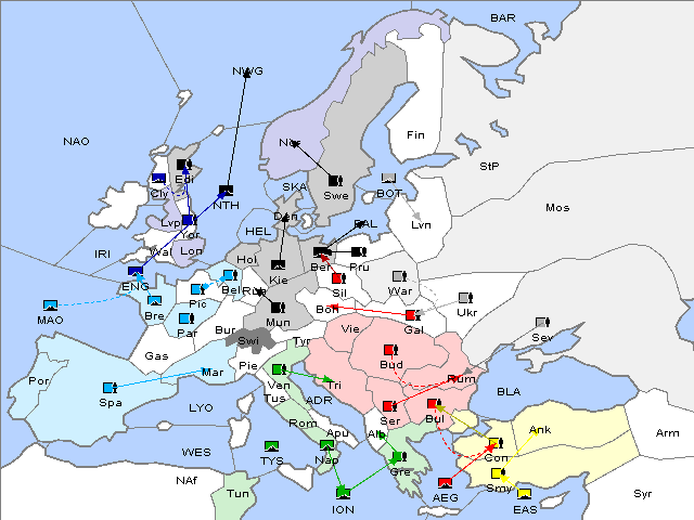 Map Spring 1904 Movement