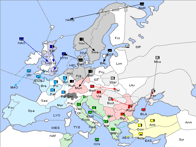 Map Spring 1905 Movement