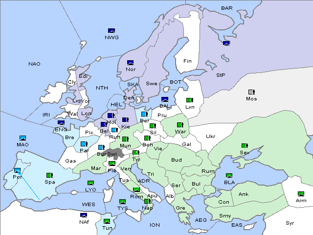 Map Spring 1914 Retreat