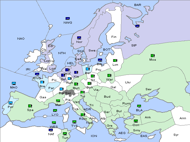 Map Winter 1914 Adjustment