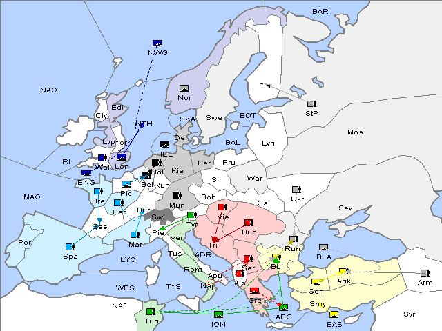Map Fall 1902 Movement