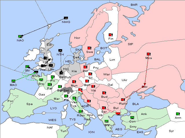 Map Fall 1910 Movement