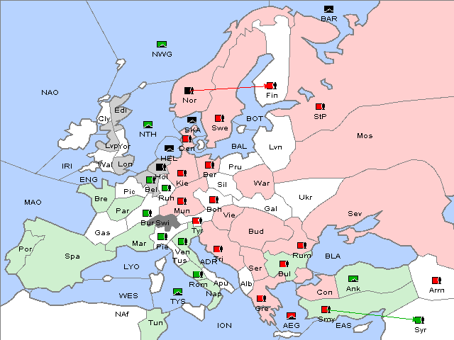 Map Fall 1912 Retreat