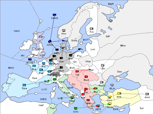 Map Spring 1903 Movement