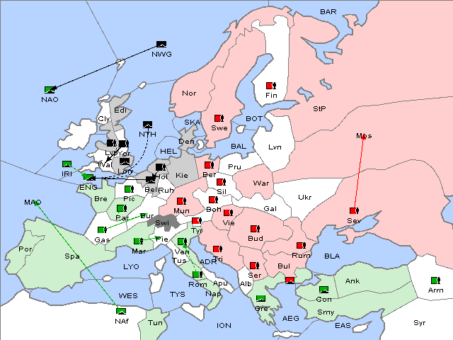 Map Spring 1910 Movement