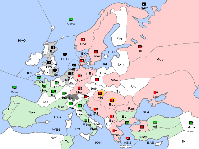 Map Winter 1911 Adjustment