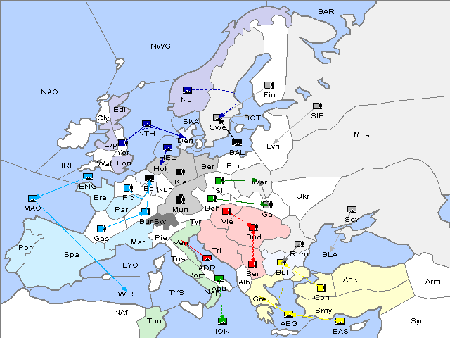 Map Fall 1902 Movement