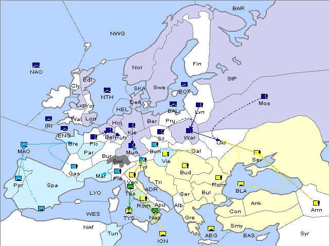 Map Fall 1909 Movement