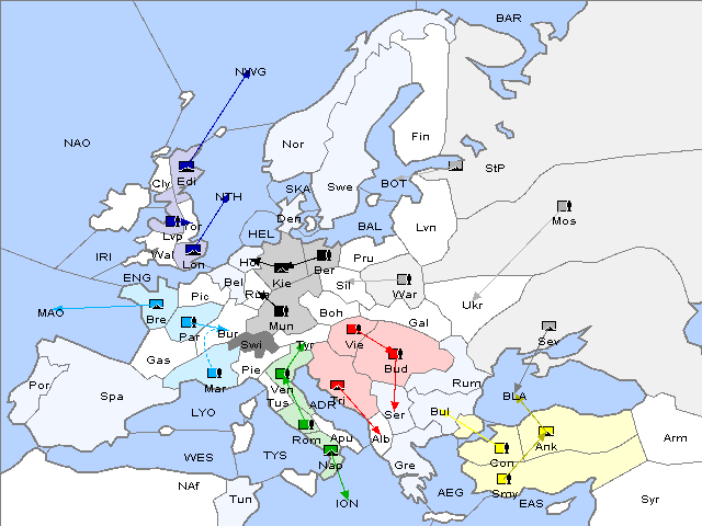 Map Spring 1901 Movement