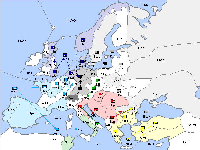 Map Spring 1903 Movement