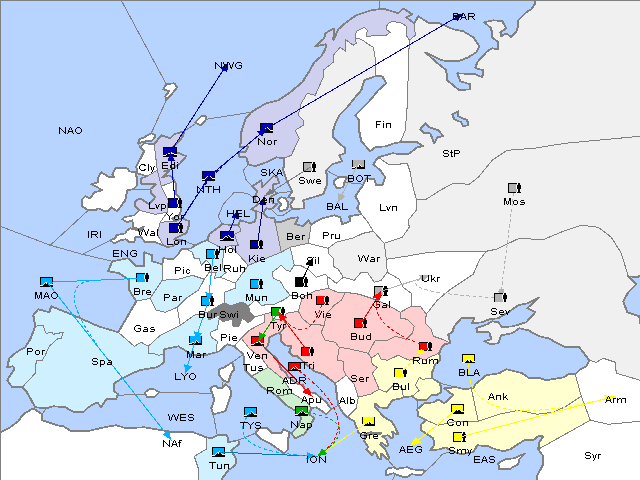 Map Spring 1904 Movement