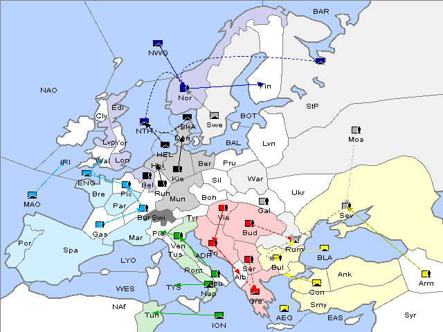 Map Fall 1902 Movement