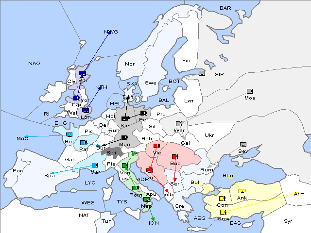 Map Spring 1901 Movement