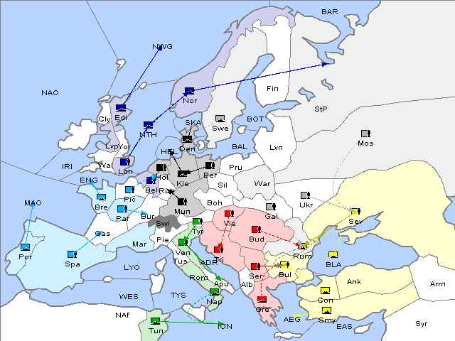 Map Spring 1902 Movement