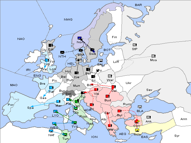 Map Spring 1906 Movement