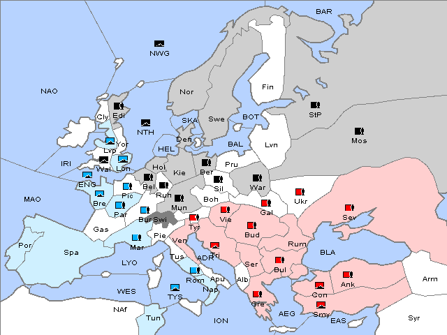 Map Spring 1911 Movement