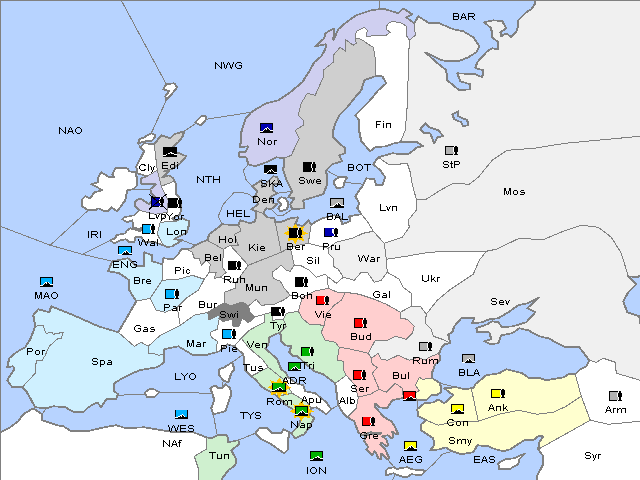 Map Winter 1904 Adjustment