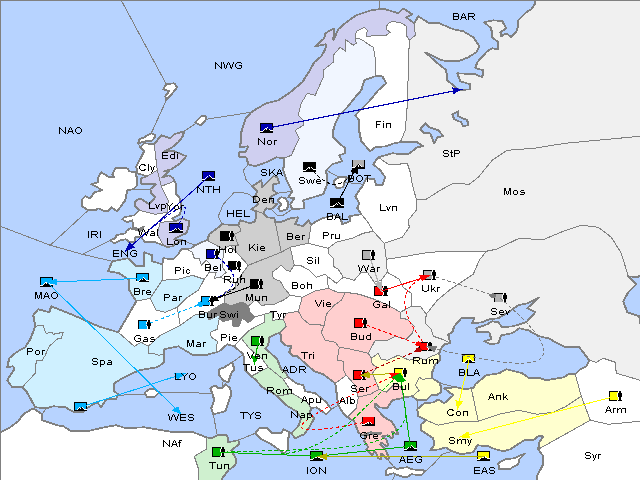 Map Fall 1902 Movement