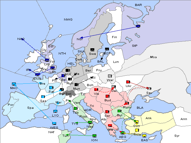 Map Spring 1903 Movement