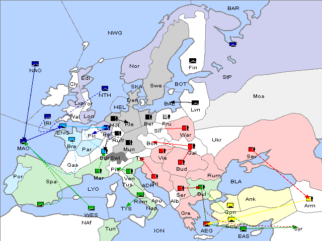 Map Spring 1905 Movement