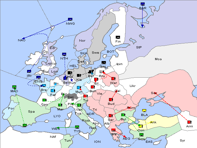 Map Spring 1906 Movement