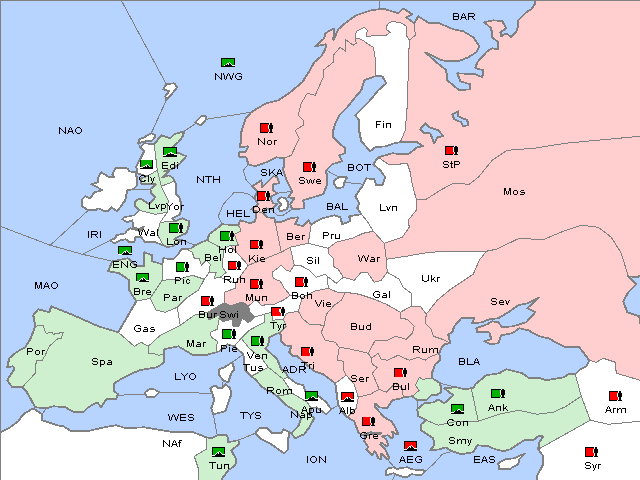 Map Spring 1913 Movement