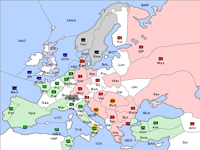 Map Winter 1909 Adjustment