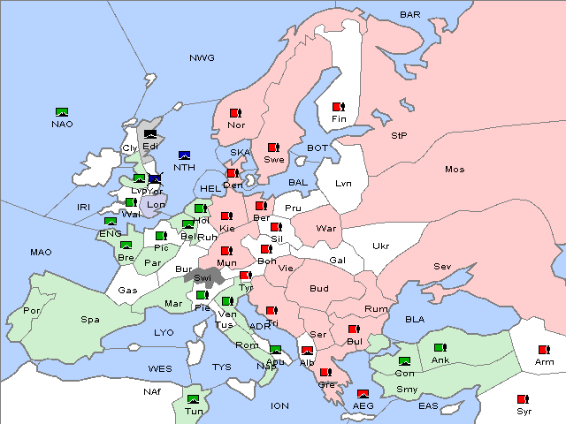Map Winter 1911 Adjustment